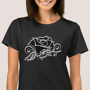 Tribal rose tshirt