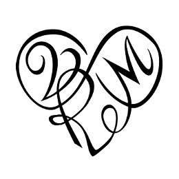 V+R+M heart tattoo