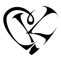 C+K heart tattoo