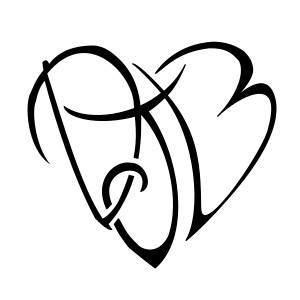 DJB heart tattoo