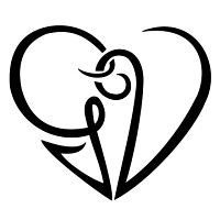 G+V heart tattoo photo