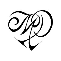 M+P heart tattoo