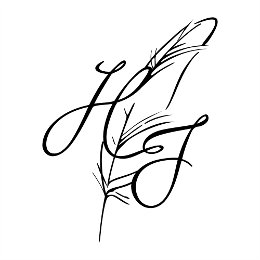 H+J feather tattoo