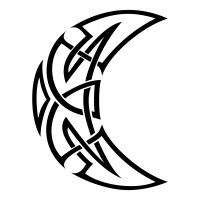 Celtic moon tattoo photo