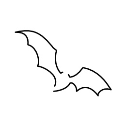 stylized bat tattoo