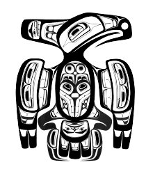 Haida style thunderbird tattoo