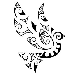 Maori style dove tattoo photo