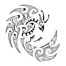 Maori style Fenghuang tattoo