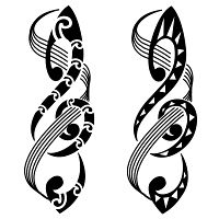 Music tattoo photo