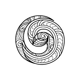 Double koru tattoo