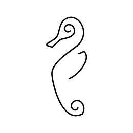 Minimals - Seahorse tattoo photo