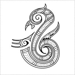 Maori manaia tattoo