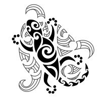 Maori gecko tattoo photo