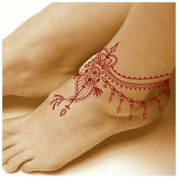 Mehndi ankleband tattoo