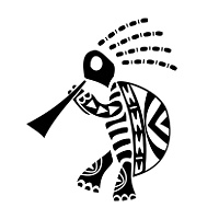 Kokopelli turtle tattoo