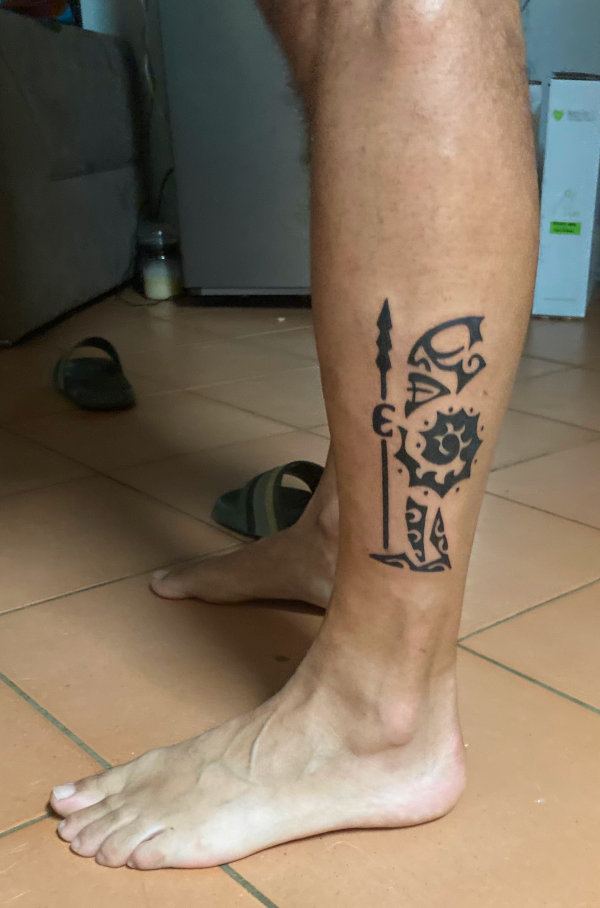 Alessandro - Tiki warrior tattoo