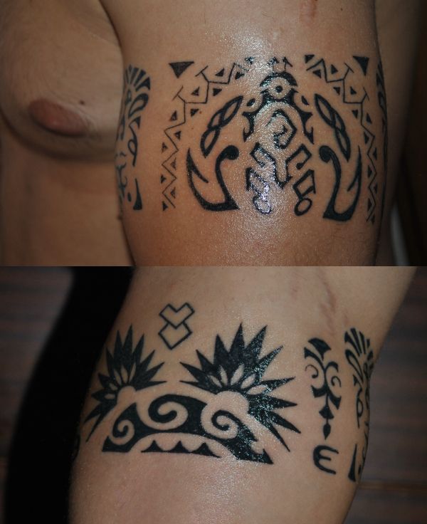 Alexandru - Polynesian armband tattoo