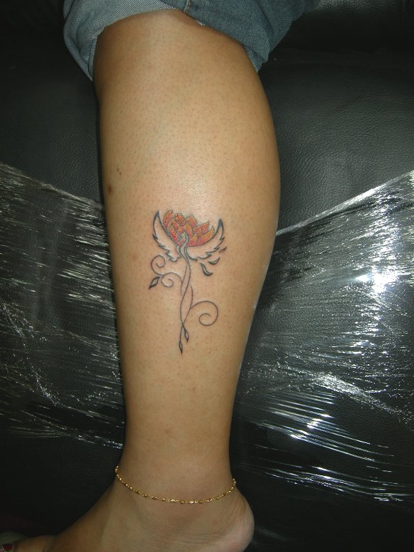 Anita - Phoenix and lotus tattoo