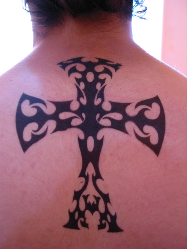 Boo Gee - Tribal cross tattoo