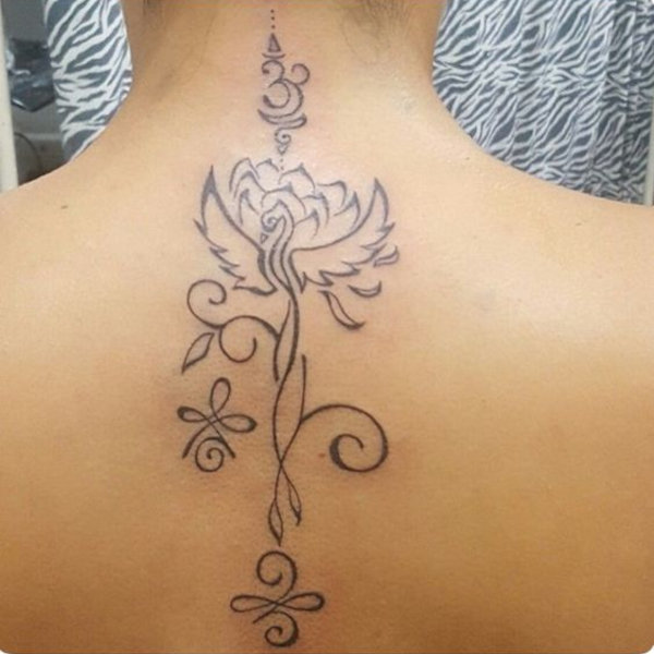 Cathy - phoenix and lotus tattoo photo