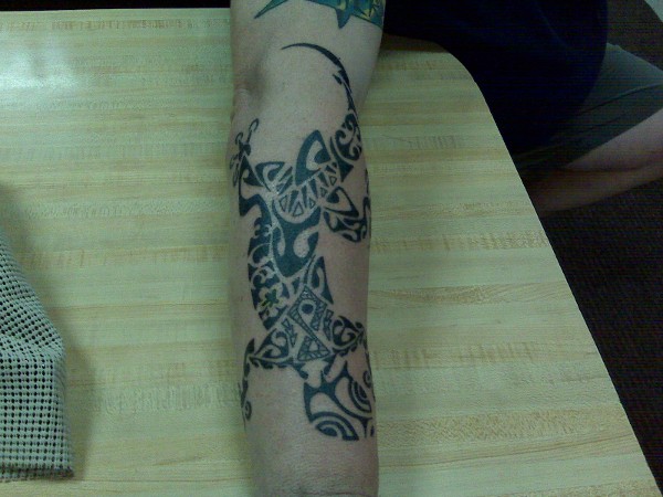 Dan - Polynesian gecko tattoo