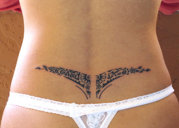 Elizabeth - Vegan lowerback tattoo