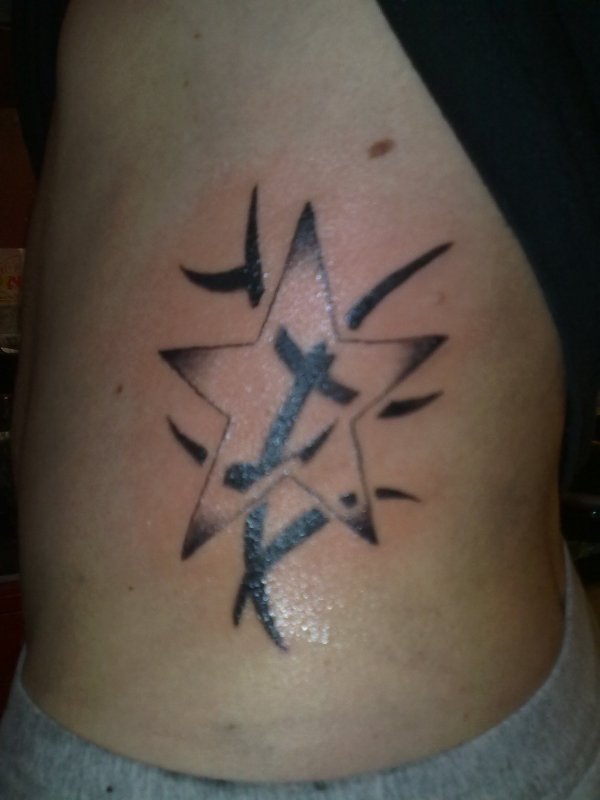 Evilzone - Tribal star tattoo photo