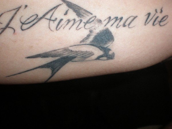 Giuseppe - I love my life tattoo