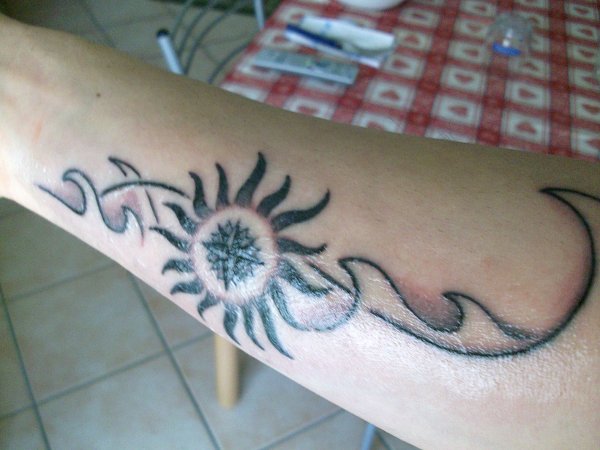 Giuseppe - Sun, wind, waves tattoo