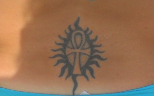 Ivonne - Sun Ankh tattoo