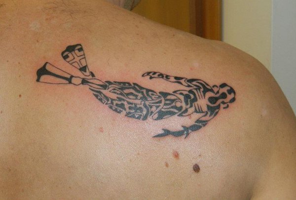 Jo - Scuba diver tattoo