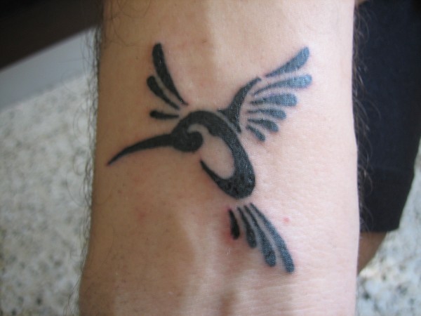 Luca - Humming bird tattoo photo