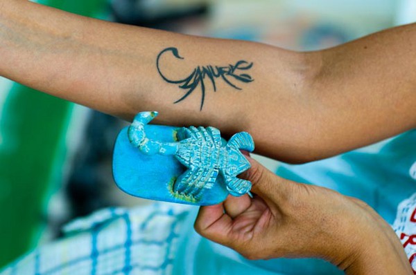 Manuela - Scorpion tattoo