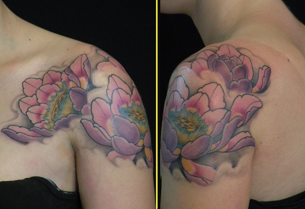 Marti - Lotus flowers tattoo