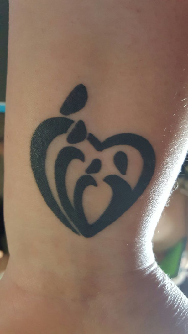 Megan - parents heart tattoo