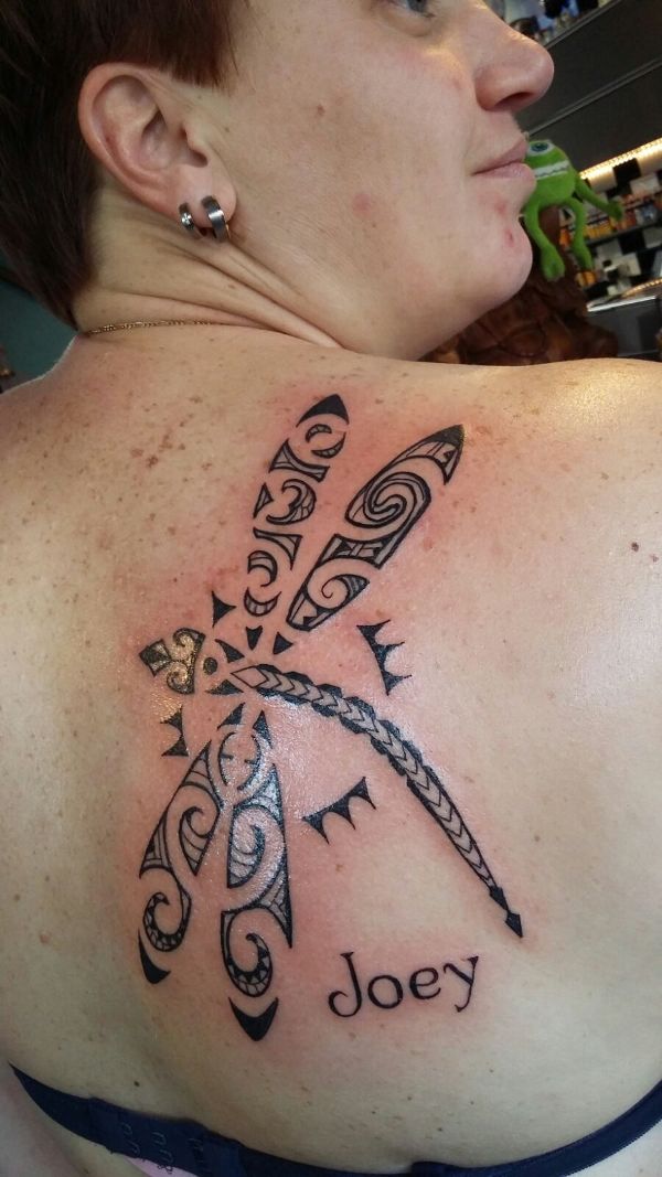 Natascha - JMP dragonfly tattoo photo