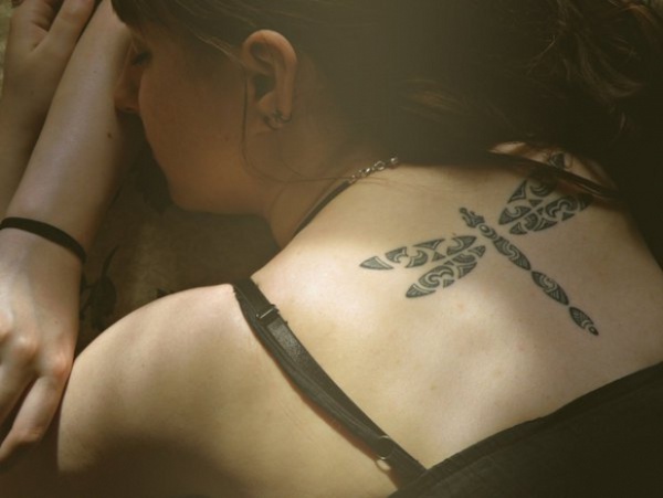 Natasha - dragonfly tattoo