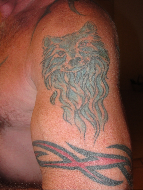 Randy - Wolf tattoo photo