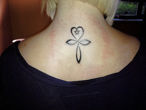 Samantha - Ankh heart tattoo