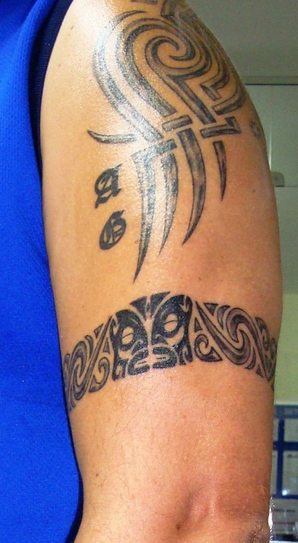 Sandro - Maori style armband tattoo photo