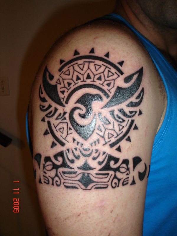 Sidnei - Sun and eagle tattoo photo