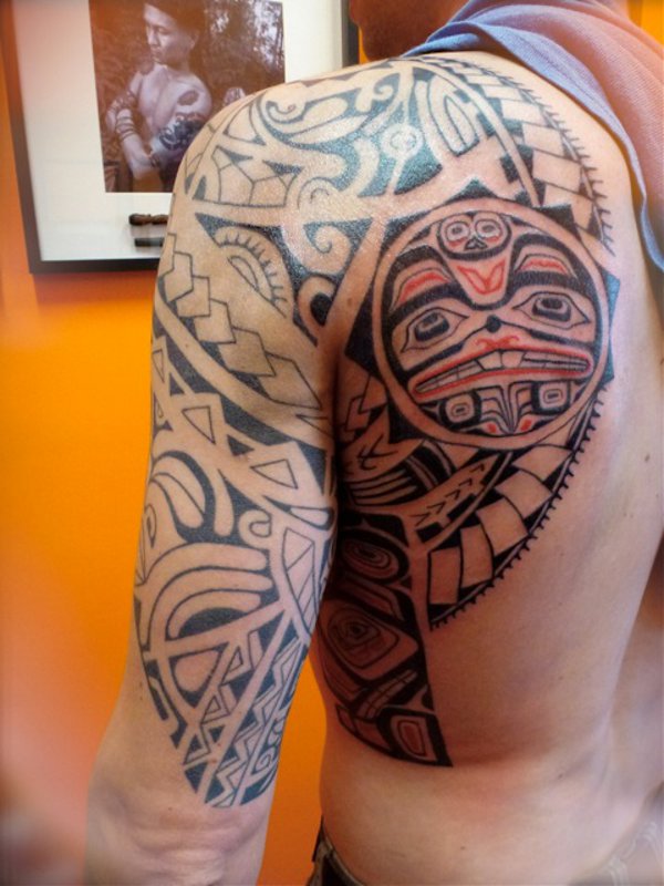 Tanne - Polynesian Haida tattoo