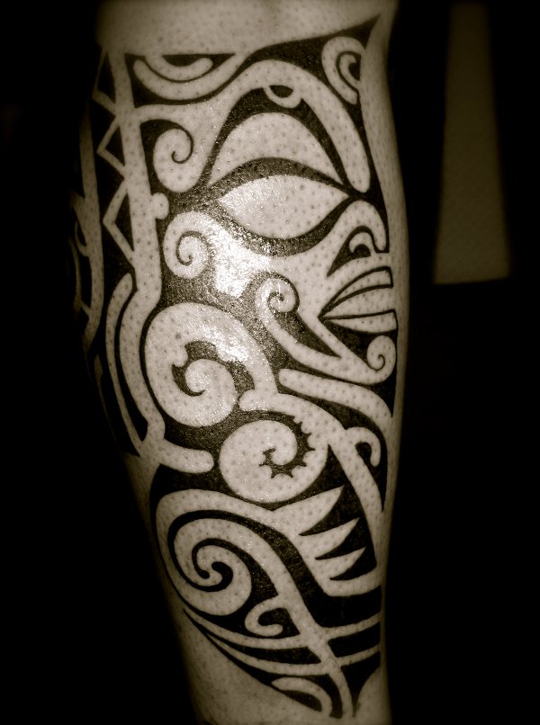 Tanne - Polynesian tiki tattoo