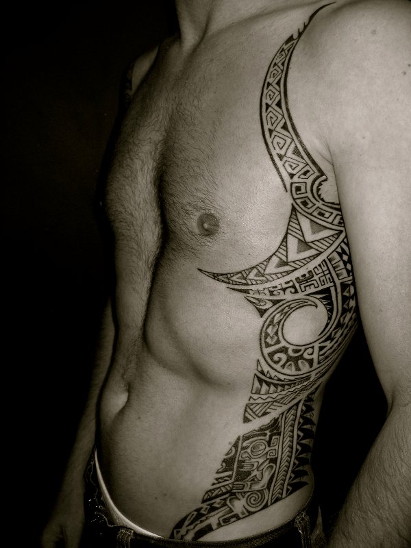 Tanne - Polynesian piece tattoo photo