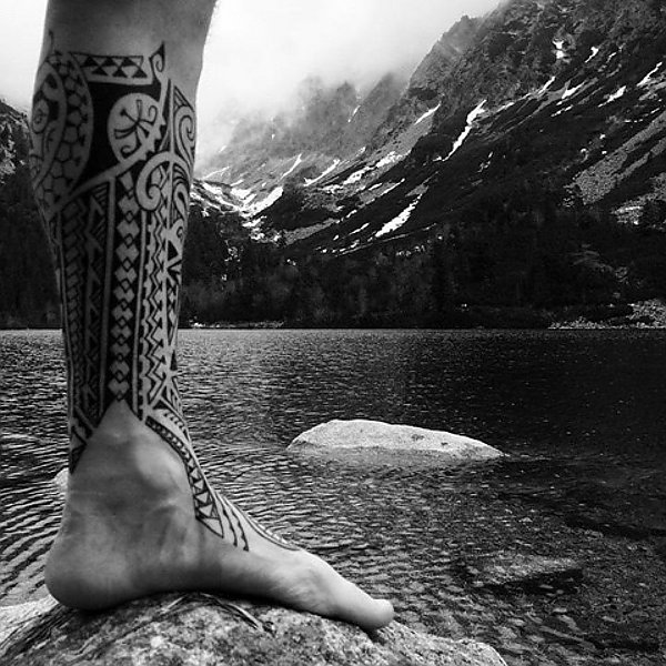 Tanne - lowerleg tattoo photo