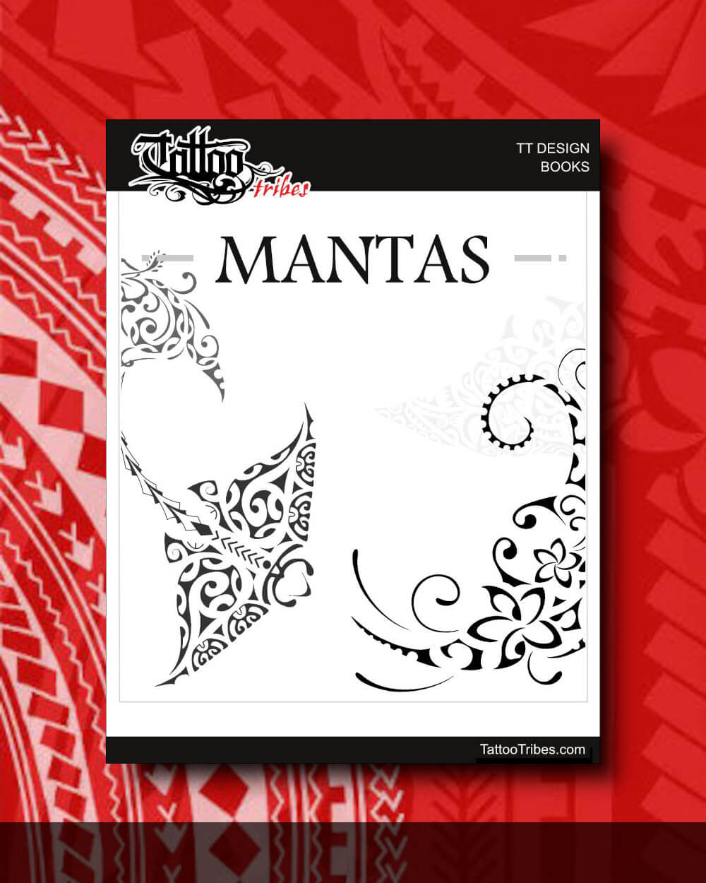 Polynesian Tattoos Design book: Mantas tattoos